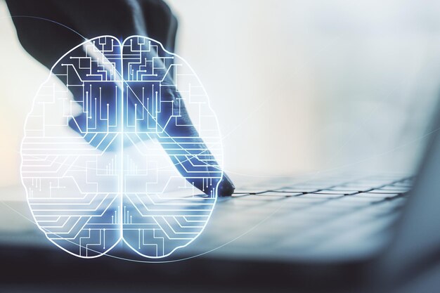 Artificial intelligence development team collaborating on innovative tech projects